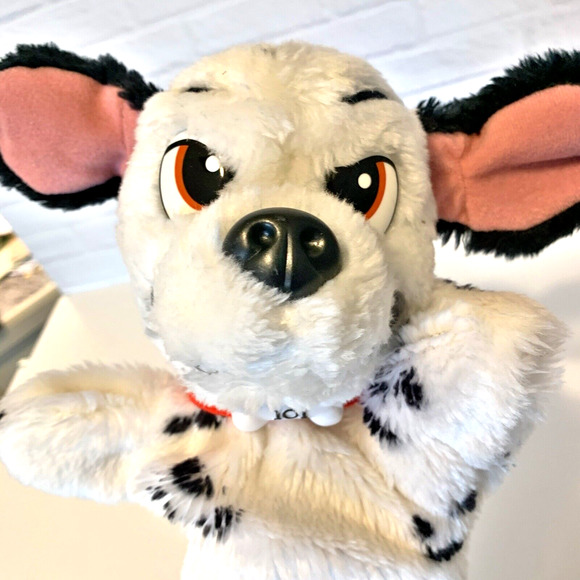 Vintage 101 Dalmatians Plush Hand Puppet Red Collar Mattel Disney 9” - Picture 5 of 7